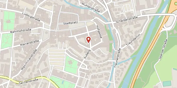 Karte der Umgebung von Mittlere Hofgasse 8, 83278 Traunstein