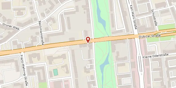 Karte der Umgebung von Rosa-Luxemburg-Str. 42, 15230 Frankfurt (Oder)
