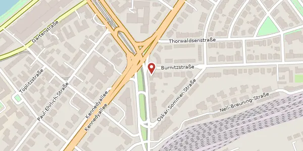 Karte der Umgebung von Burnitzstr. 69, 60596 Frankfurt