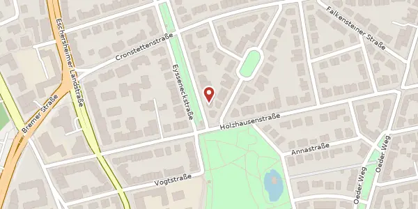 Karte der Umgebung von Eysseneckstr. 4, 60322 Frankfurt