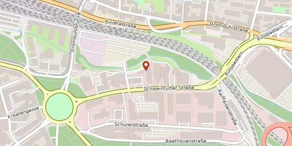 Karte der Umgebung von Schweinfurter Straße 7, 97080 Würzburg