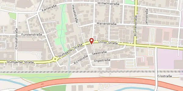 Karte der Umgebung von Bahnhofstraße 1, 73262 Reichenbach-Fils