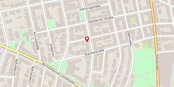 Karte der Umgebung von Liebigstr. 19, 60323 Frankfurt