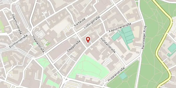Karte der Umgebung von Kapuzinerstr. 17, 97070 Würzburg