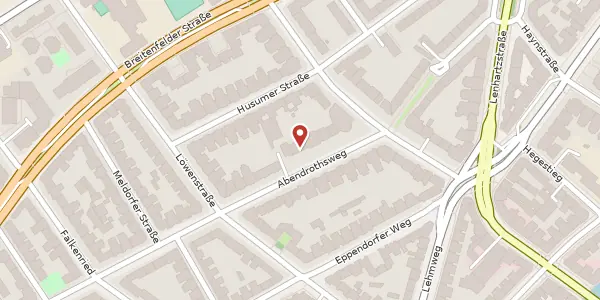Karte der Umgebung von Abendrothsweg 26, 20251 Hamburg