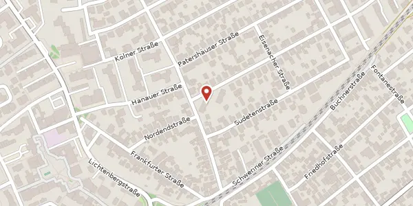 Karte der Umgebung von Potsdamer Str. 3, 63110 Rodgau