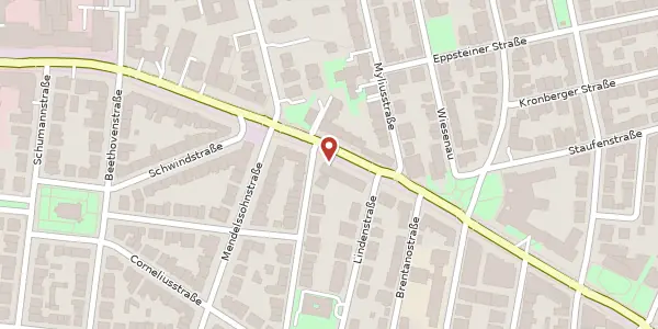 Karte der Umgebung von Bockenheimer Landstr. 77, 60325 Frankfurt