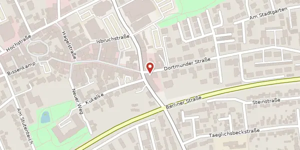 Karte der Umgebung von Dortmunder Str. 34, 45731 Waltrop
