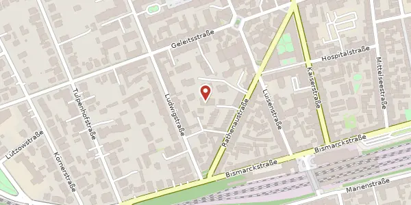 Karte der Umgebung von Rathenaustr. 22a, 63067 Offenbach