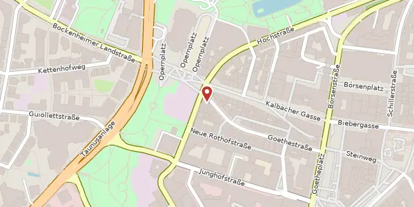 Karte der Umgebung von Goethestr. 37, 60313 Frankfurt