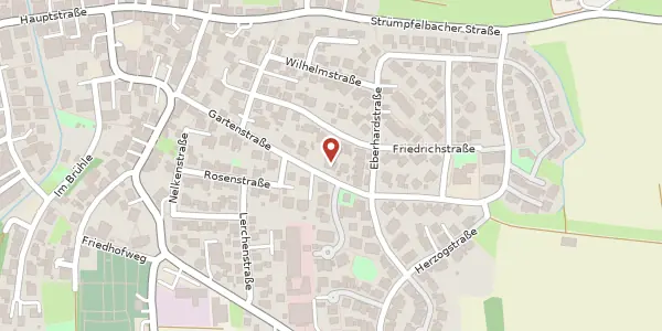 Karte der Umgebung von Gartenstraße 21, 71546 Aspach