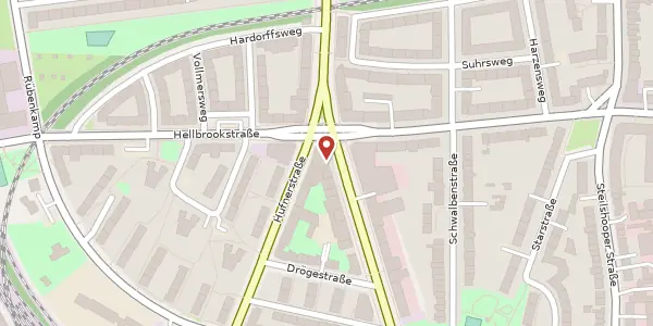 Karte der Umgebung von Fuhlsbüttler Straße 145, 22305 Hamburg
