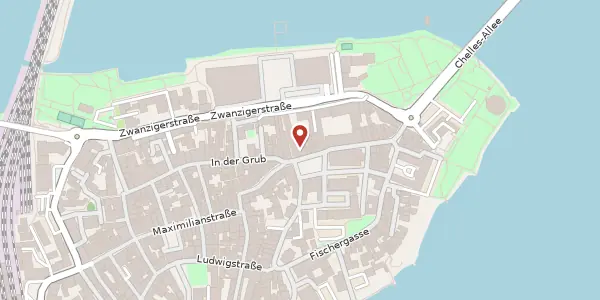 Karte der Umgebung von Marktplatz 4, 88131 Lindau