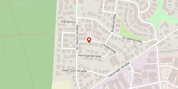 Karte der Umgebung von Laubenweg 6, 82061 Neuried
