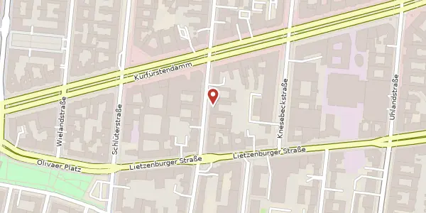 Karte der Umgebung von Bleibtreustraße 33, 10707 Berlin