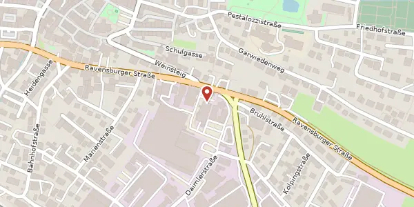 Karte der Umgebung von Ravensburger Straße 32 a, 88677 Markdorf