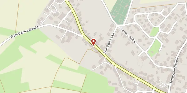 Karte der Umgebung von Horber Straße 31, 72186 Empfingen