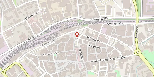 Karte der Umgebung von Marktplatz 34, 73614 Schorndorf