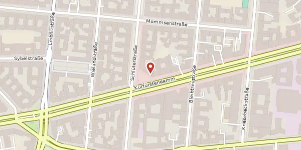 Karte der Umgebung von Kurfürstendamm 50, 10707 Berlin