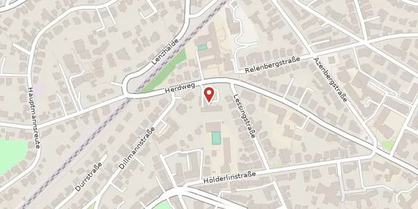 Karte der Umgebung von Herdweg 63, 70174 Stuttgart