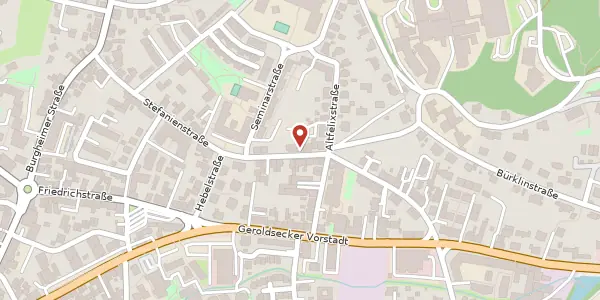 Karte der Umgebung von Stefanienstraße 43, 77933 Lahr