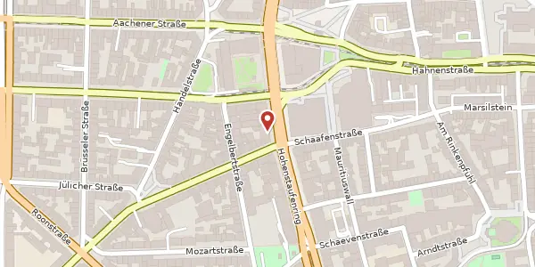 Karte der Umgebung von Habsburgerring 1, 50674 Köln