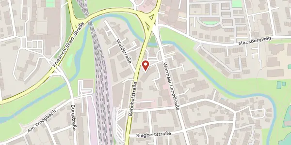 Karte der Umgebung von Bahnhofstraße 108A, 67346 Speyer