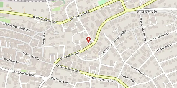 Karte der Umgebung von Güntterstraße 21, 71672 Marbach