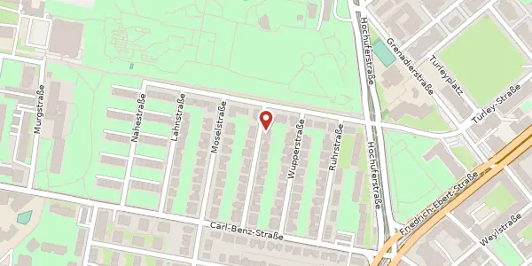 Karte der Umgebung von Siegstraße 24, 68167 Mannheim