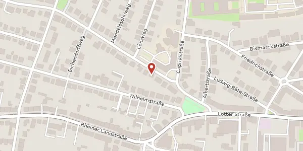 Karte der Umgebung von Lieneschweg 23, 49076 Osnabrück