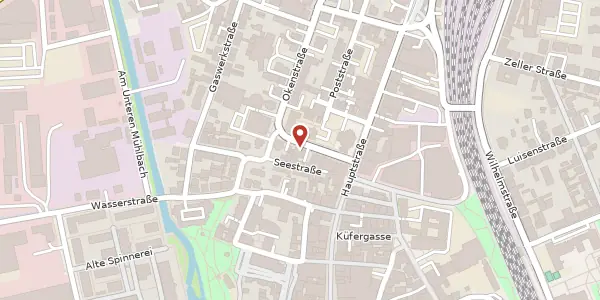 Karte der Umgebung von Okenstraße 1c, 77652 Offenburg
