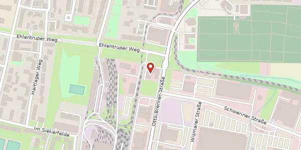 Karte der Umgebung von Otto-Brenner-Str. 186, 33604 Bielefeld