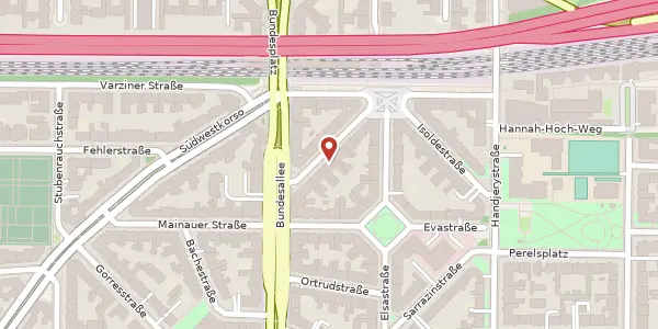 Karte der Umgebung von Sieglindestraße 7, 12159 Berlin