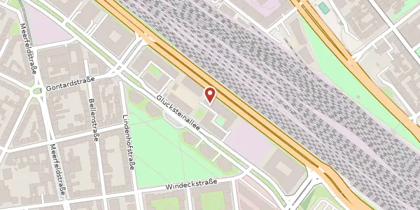 Karte der Umgebung von Glücksteinallee 43-45, 68163 Mannheim