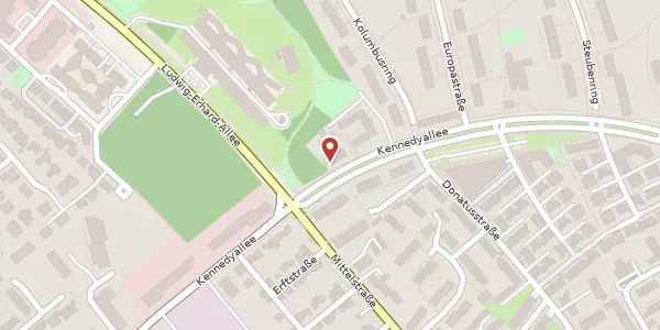 Karte der Umgebung von Kennedyallee 109, 53175 Bonn