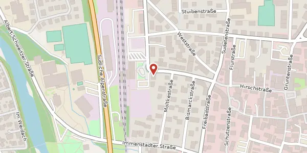 Karte der Umgebung von Bahnhofstr. 33, 87527 Sonthofen