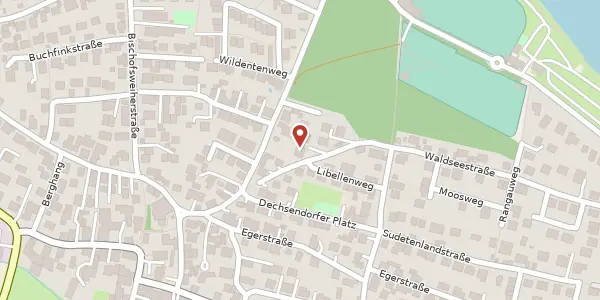 Karte der Umgebung von Waldseestr. 4, 91056 Erlangen