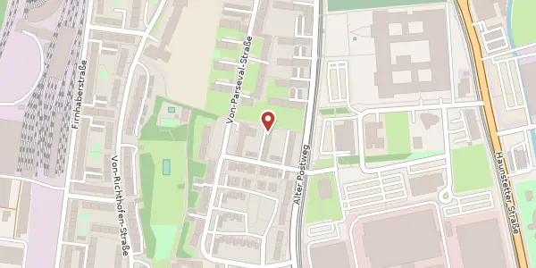 Karte der Umgebung von Alter Postweg 58a, 86159 Augsburg