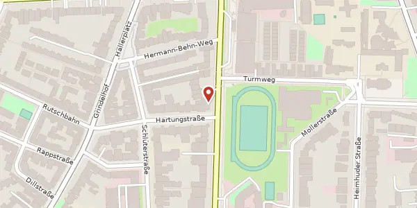 Karte der Umgebung von Rothenbaumchaussee 91, 20148 Hamburg