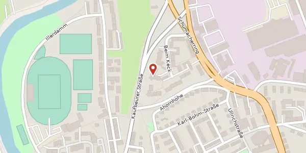 Karte der Umgebung von Franz-Sperr-Str. 11, 87437 Kempten