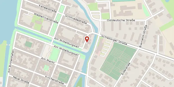 Karte der Umgebung von Holmertorstraße 5, 25840 Friedrichstadt