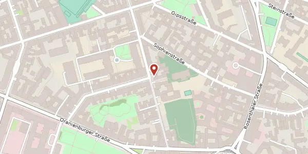 Karte der Umgebung von Große Hamburger Straße 30, 10115 Berlin