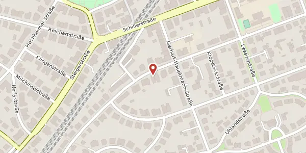 Karte der Umgebung von Goethestraße 24, 99096 Erfurt