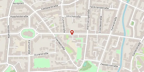 Karte der Umgebung von Maximilianstr. 55, 48147 Münster