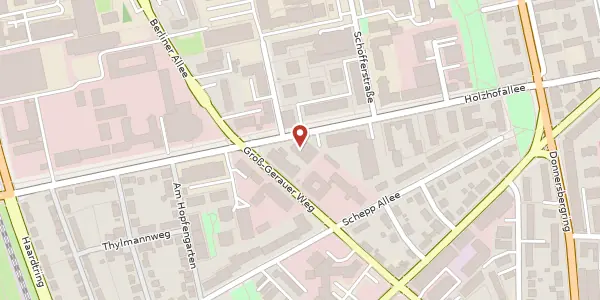 Karte der Umgebung von Holzhofallee 34, 64295 Darmstadt