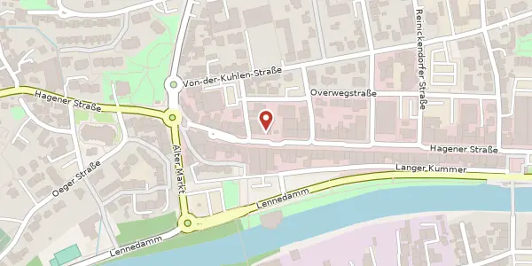 Karte der Umgebung von Hagener Str. 44-46, 58642 Iserlohn