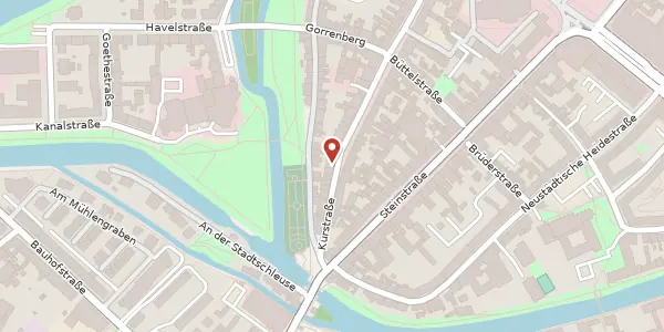 Karte der Umgebung von Kurstraße 26, 14776 Brandenburg
