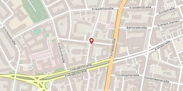 Karte der Umgebung von Goethestr. 73, 45130 Essen
