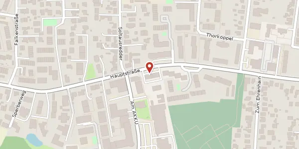 Karte der Umgebung von Hauptstraße 38 H, 22885 Barsbüttel