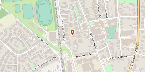 Karte der Umgebung von Fehlheimer Str. 63, 64625 Bensheim